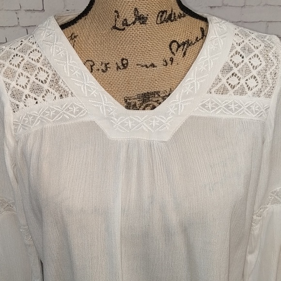 Maurices White Lace Romantic Blouse - Picture 3 of 5
